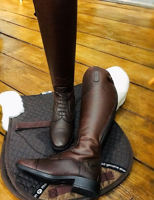 Rhinegold Mixte Bottes d'équitation à Lacets en Cuir De Luxe 3(36) Veau 3 BRN, Marron, UK Calf 3 Rhinegold Mixte Bottes d'équitation à Lacets en Cuir De Luxe 3(36) Veau 3 BRN, Marron, UK Calf 3