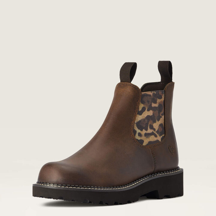 Ariat Fatbaby Leopard Print Twin Gore Chelsea Boot