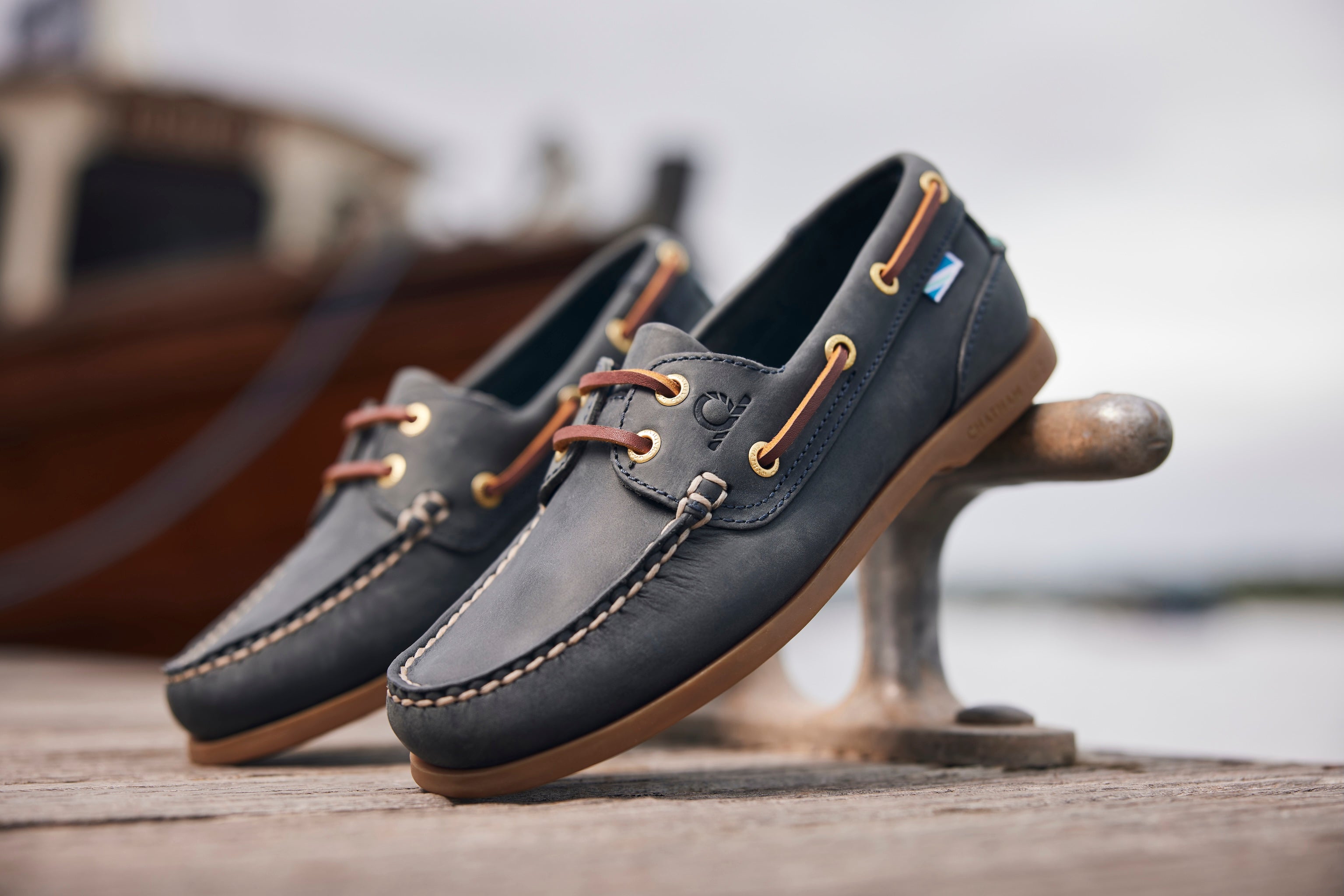 Chatham Men's Deck II G2 Boat Shoes Blue - Main Image
