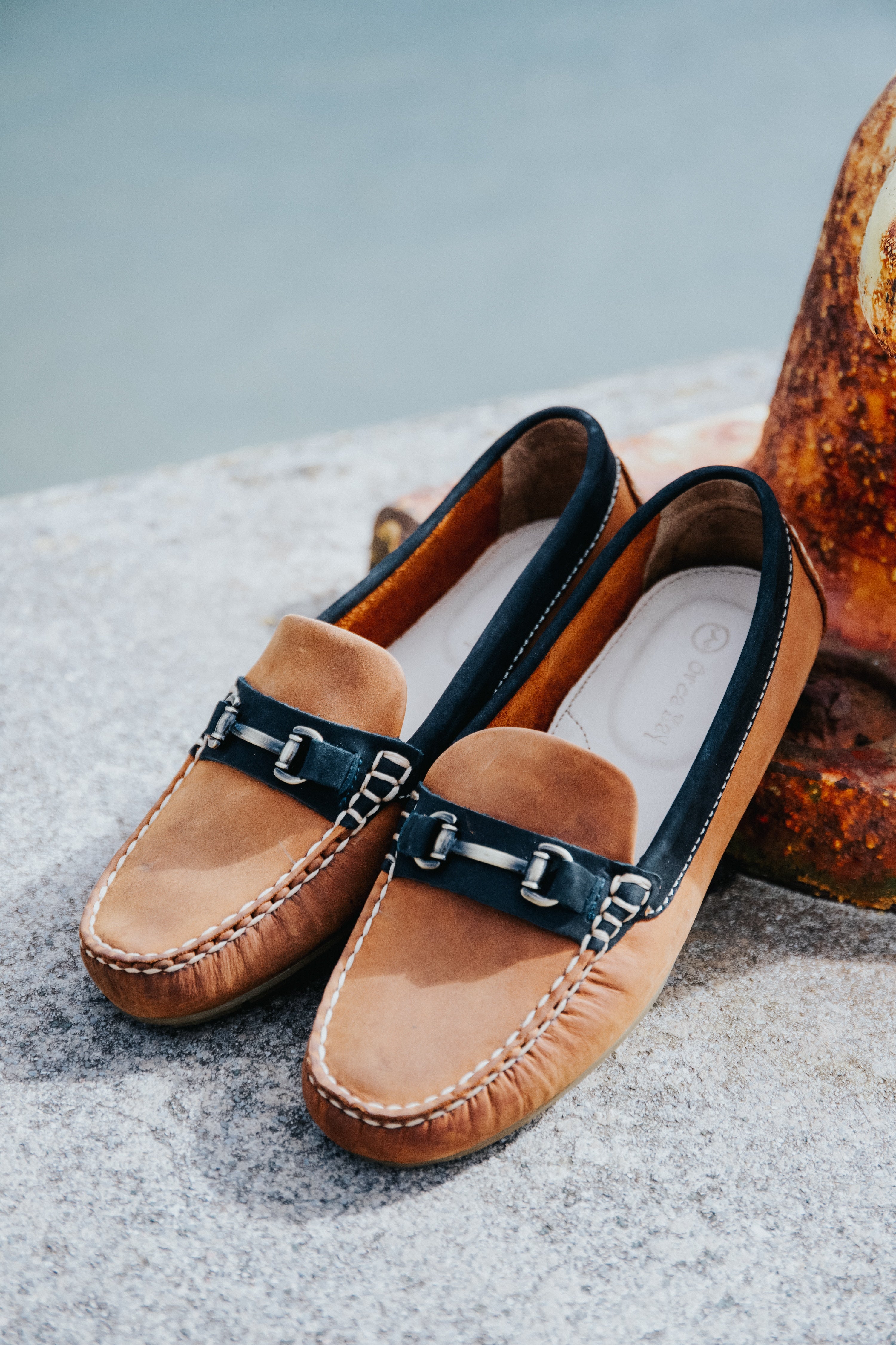 Ladies nubuck loafers sales