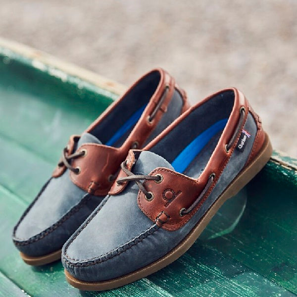 Chatham Mens Bermuda II Boat Shoe Navy Leather