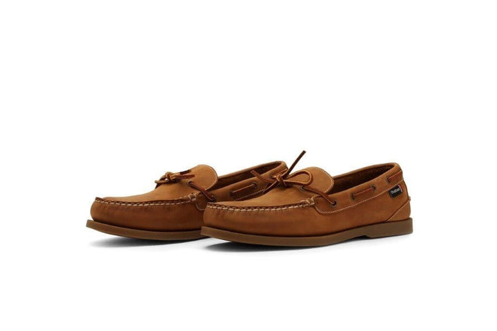 Chatham Men's Saunton G2 Deck Shoe in Walnut Coloured Nubuck Leather