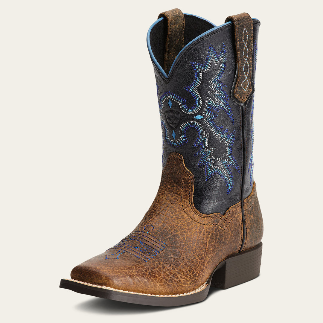 Ariat Junior Tombstone Wide Square Toe Western Boot