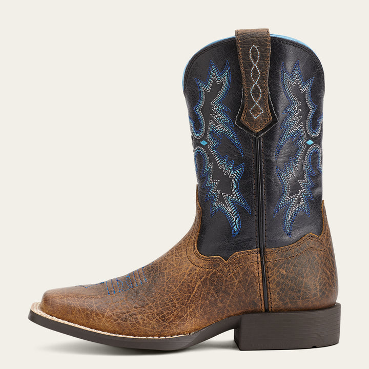Ariat Junior Tombstone Wide Square Toe Western Boot