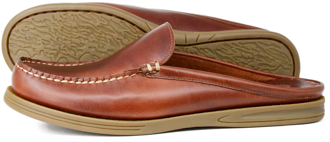 Orca Bay Men's Berwick Leather Mule in Saddle