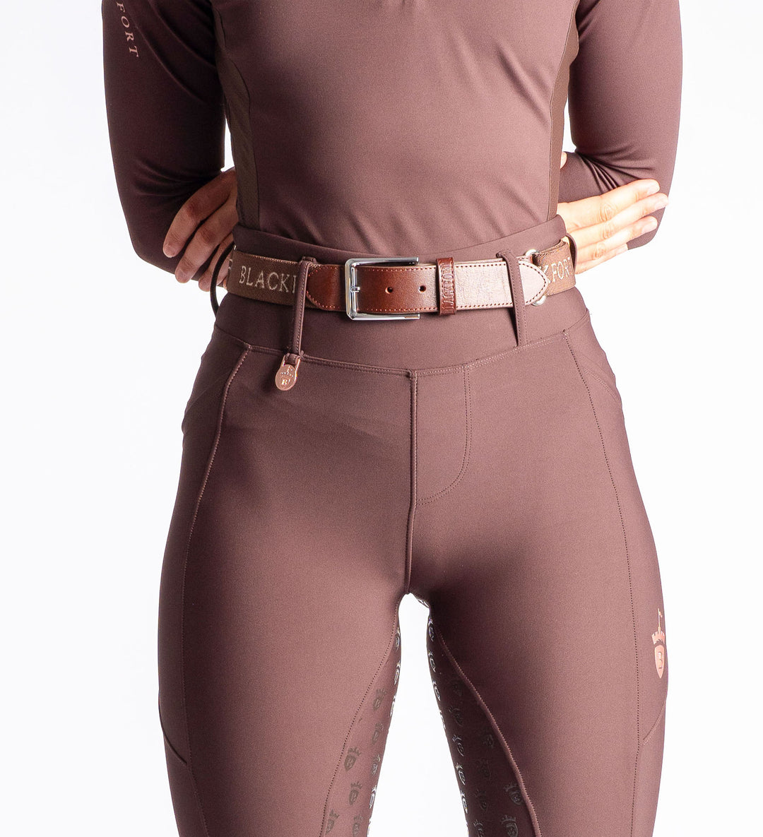 Blackfort Chocolate Tan Leather Signature Belt