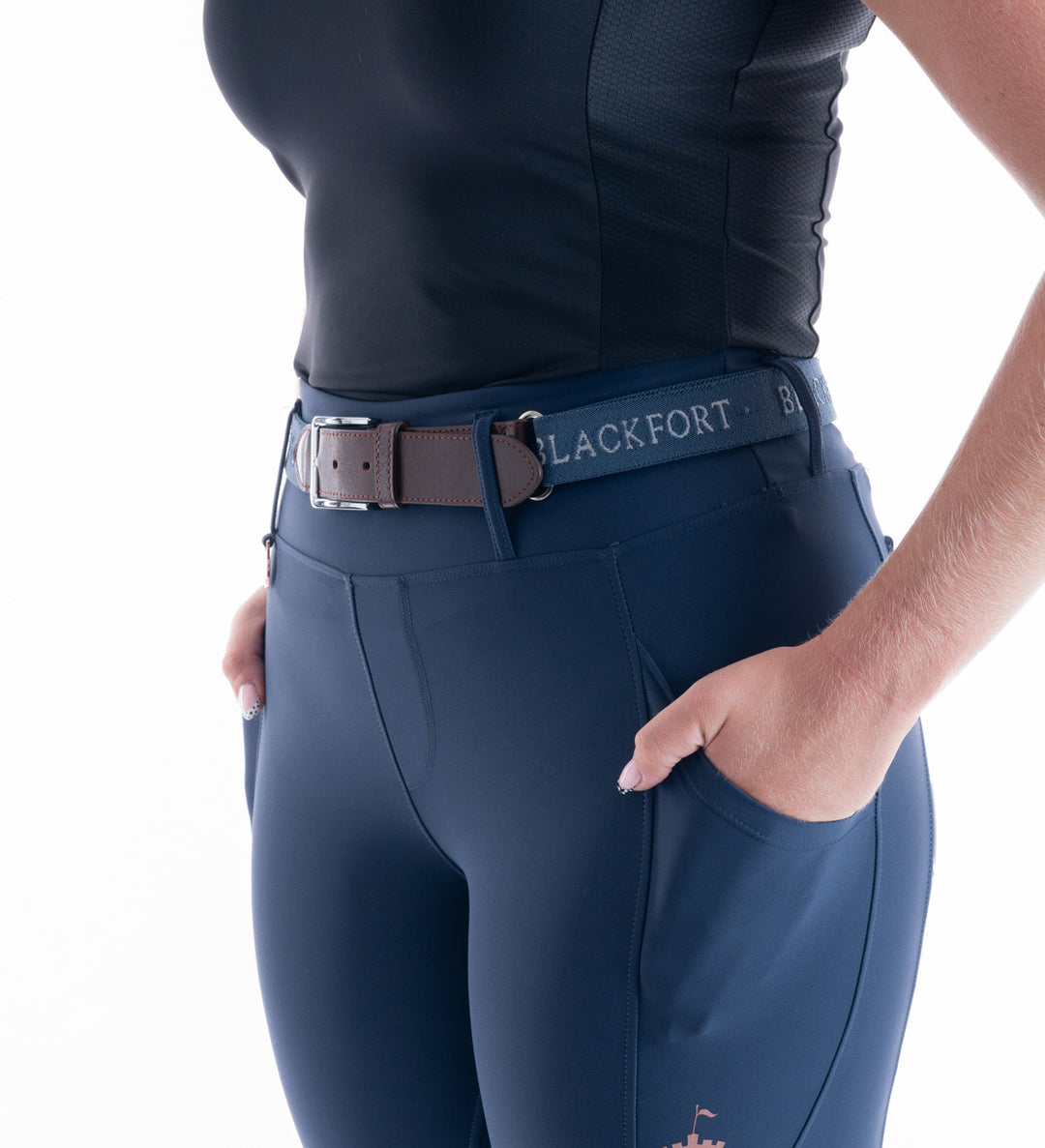 Blackfort Navy/Tan Leather Signature Belt