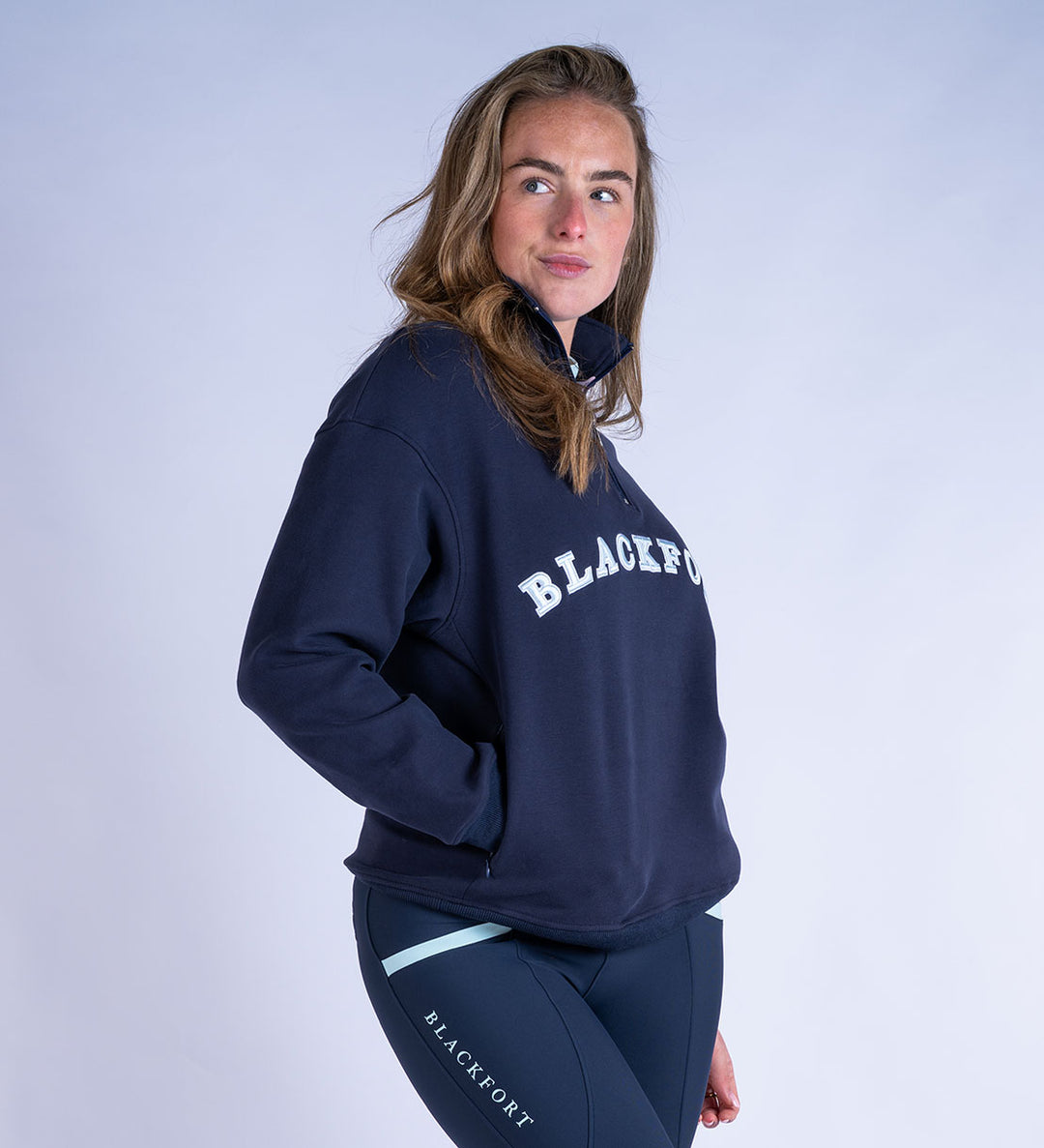 Blackfort Ruby Quarter Zip Navy & Sky