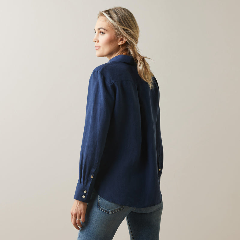 Ariat Women's Cazadero Blouse Navy