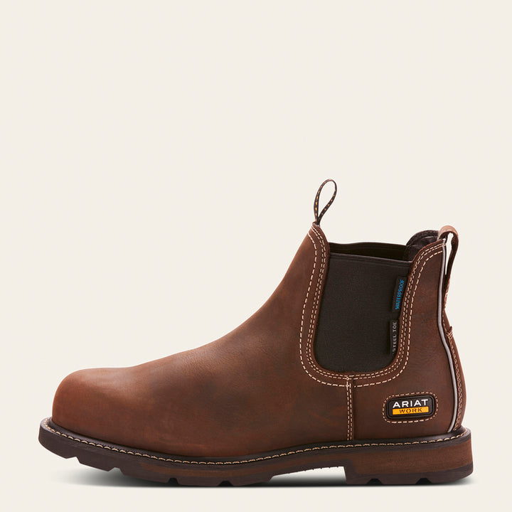 Ariat Men's Groundbreaker Chelsea Waterproof Steel Toe Work Boot