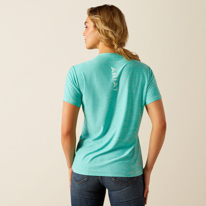 Ariat Women's Laguna Logo T-Shirt - Blue Turquoise