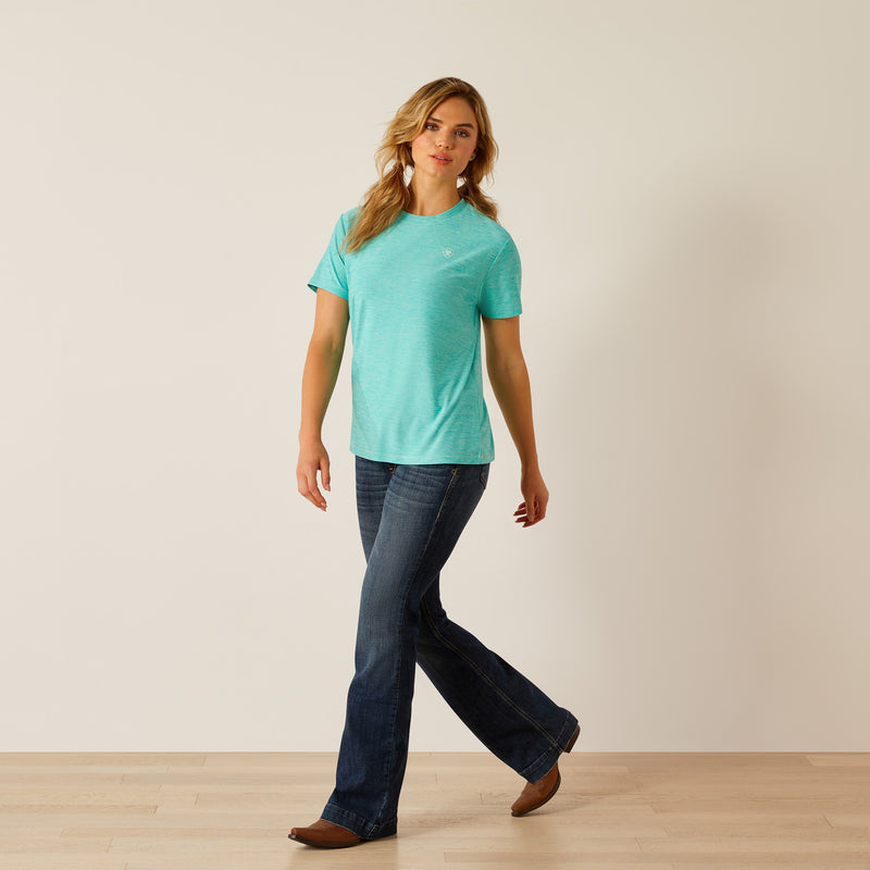 Ariat Women's Laguna Logo T-Shirt - Blue Turquoise