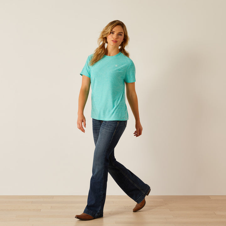 Ariat Women's Laguna Logo T-Shirt - Blue Turquoise