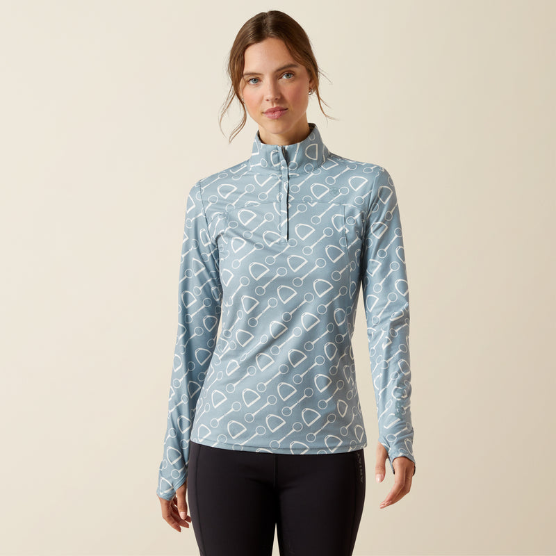 Ariat's Women's Lowell 3.0 1/4 Zip Baselayer - Hardware Print