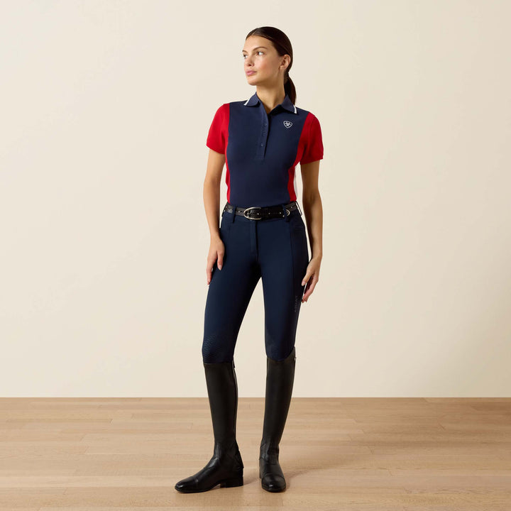 Ariat Women's Taryn Polo Shirt Navy/Red