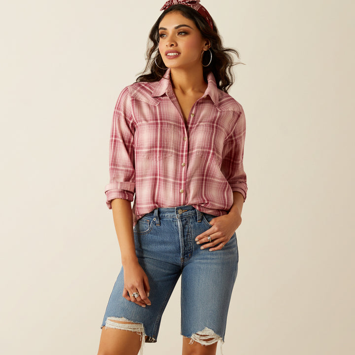 Ariat Women's Billy Jean Western Shirt Delilah Plaid