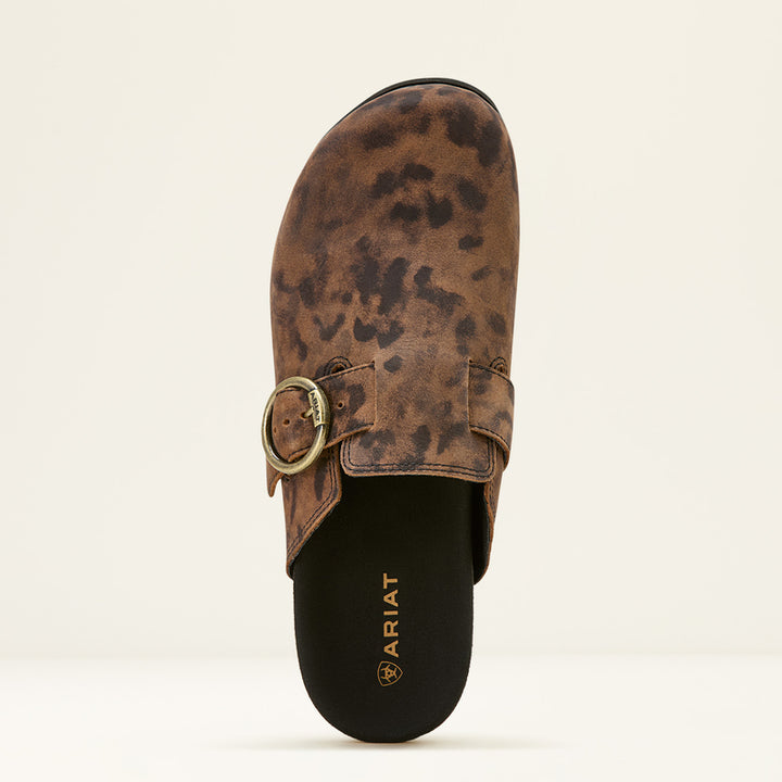 Ariat Women's Country Mule in Leopard Suede