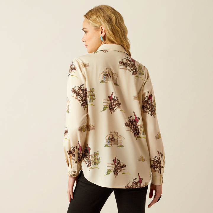 Ariat Women's Homestyle Western Shirt Round Up Print