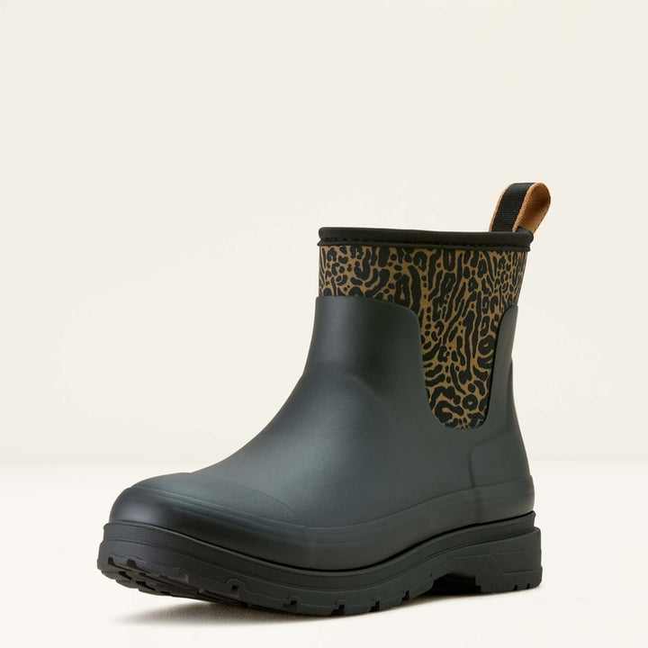 Ariat Women's Kelmarsh Shortie in Black/Ocelot Print