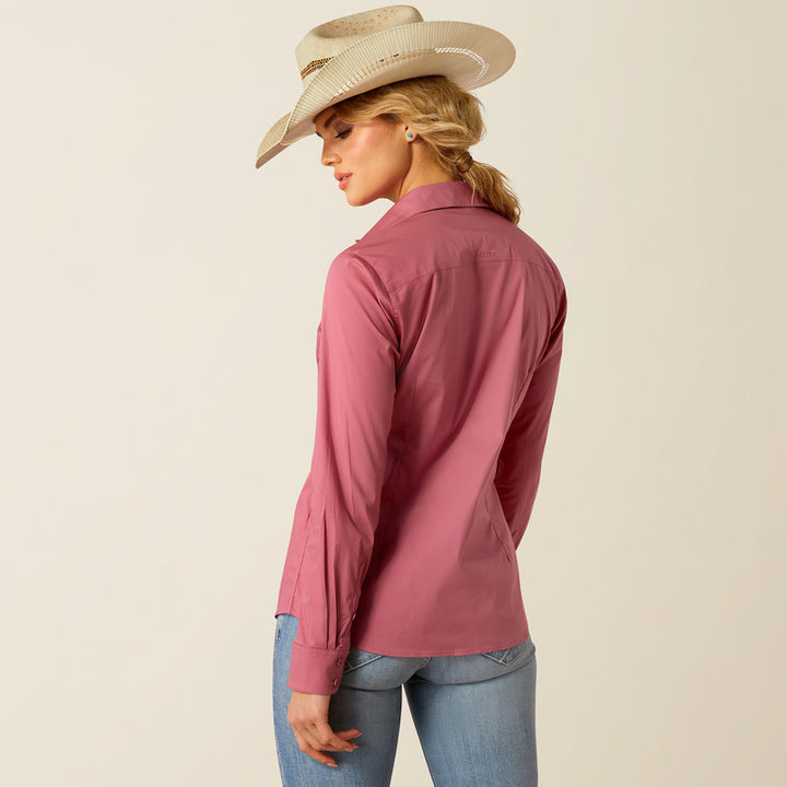Ariat Women's Kirby Stretch Western Shirt Rose Wine