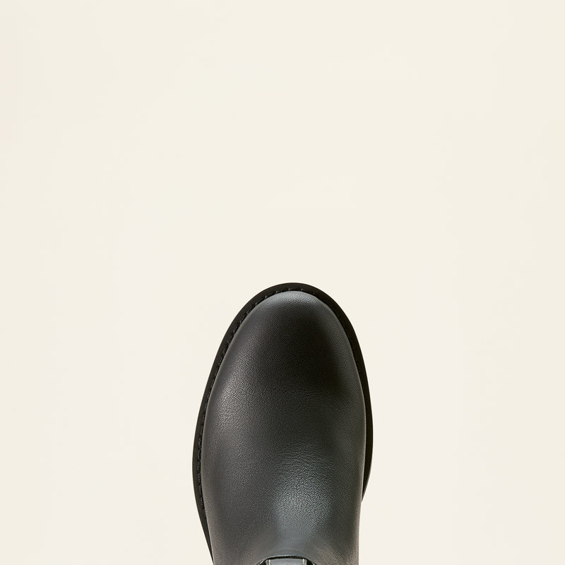 Ariat Women's Wexford Lug Waterproof Leather Chelsea Boot Jet Black