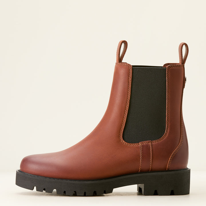 Ariat Women's Wexford Lug Waterproof Leather Chelsea Boot Rockwood
