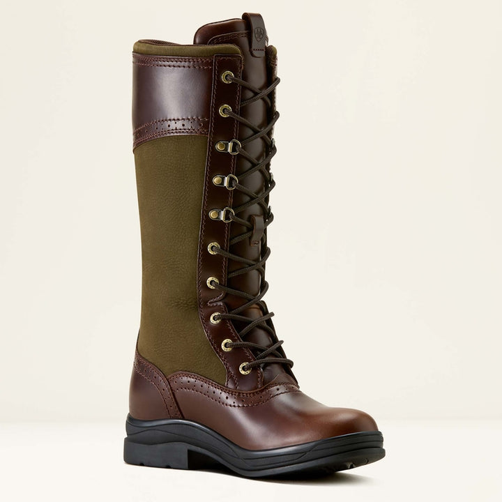 Ariat Women's Wythburn II Waterproof Boot Tobacco Brown/Olive Night