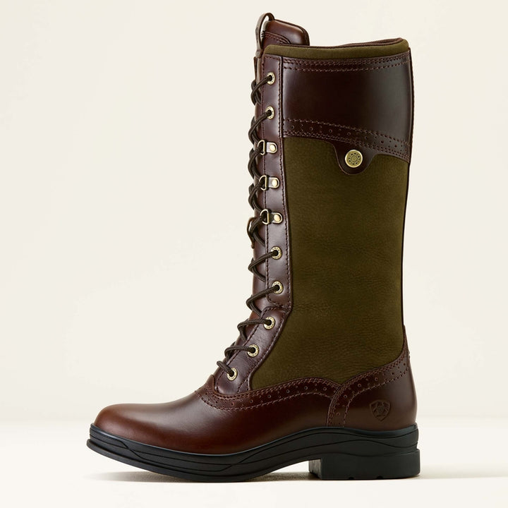 Ariat Women's Wythburn II Waterproof Boot Tobacco Brown/Olive Night