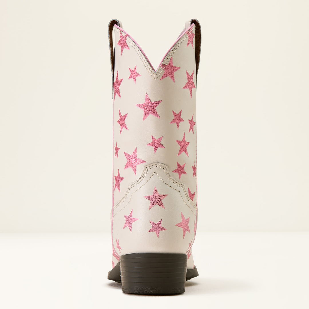 Ariat Junior Palmer R Toe Western Boot Starlight Blush