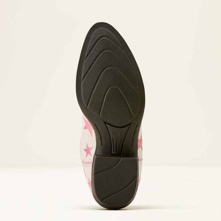 Ariat Junior Palmer R Toe Western Boot Starlight Blush