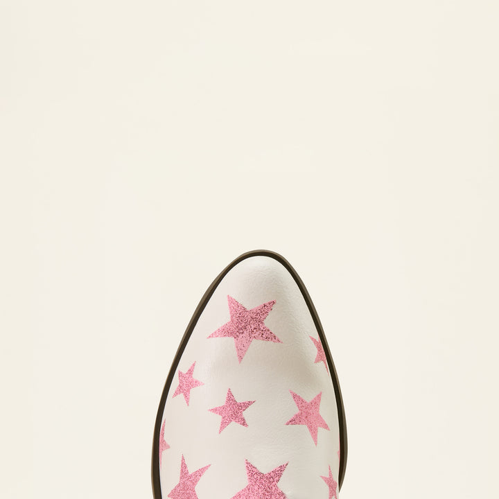 Ariat Junior Palmer R Toe Western Boot Starlight Blush