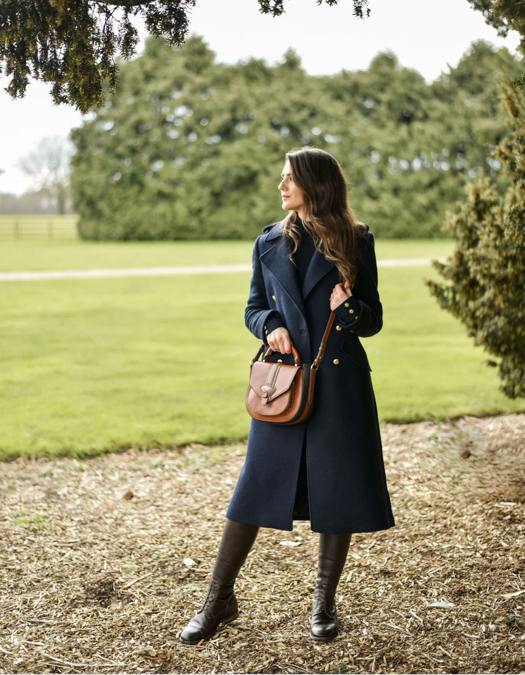 Barkworth Reeve Belton Saddle Bag Tweed and Croc Leather