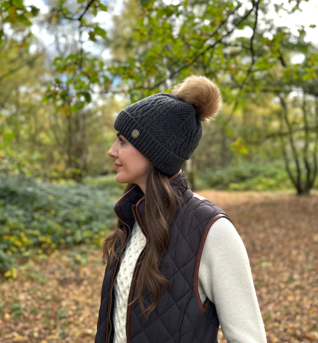 Barkworth Reeve Cadeby Cashmere Bobble Hat