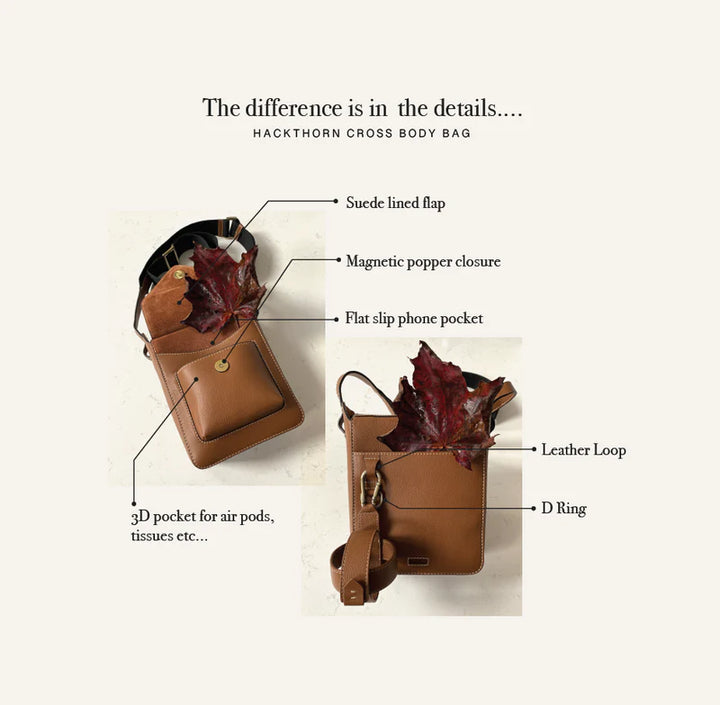 Barkworth Reeve Hackthorn Crossbody Leather Bag