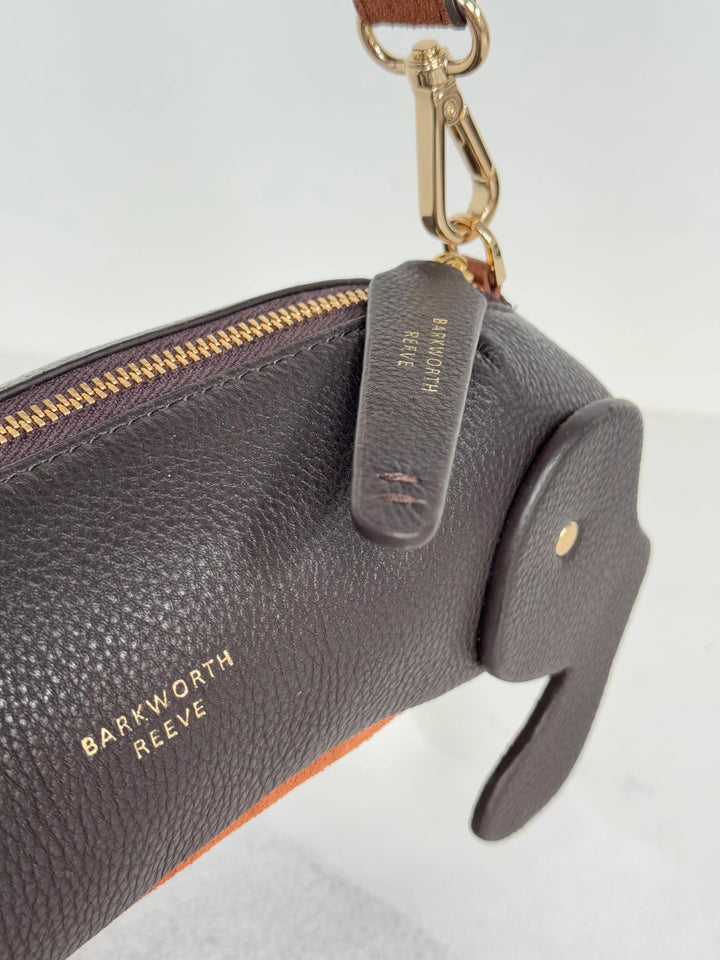 Barkworth Reeve Hugo The Sausage Dog Bag Chocolate Leather