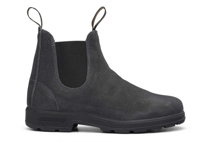 Blundstone #1910 Chelsea Boot Steel Grey Wax Suede