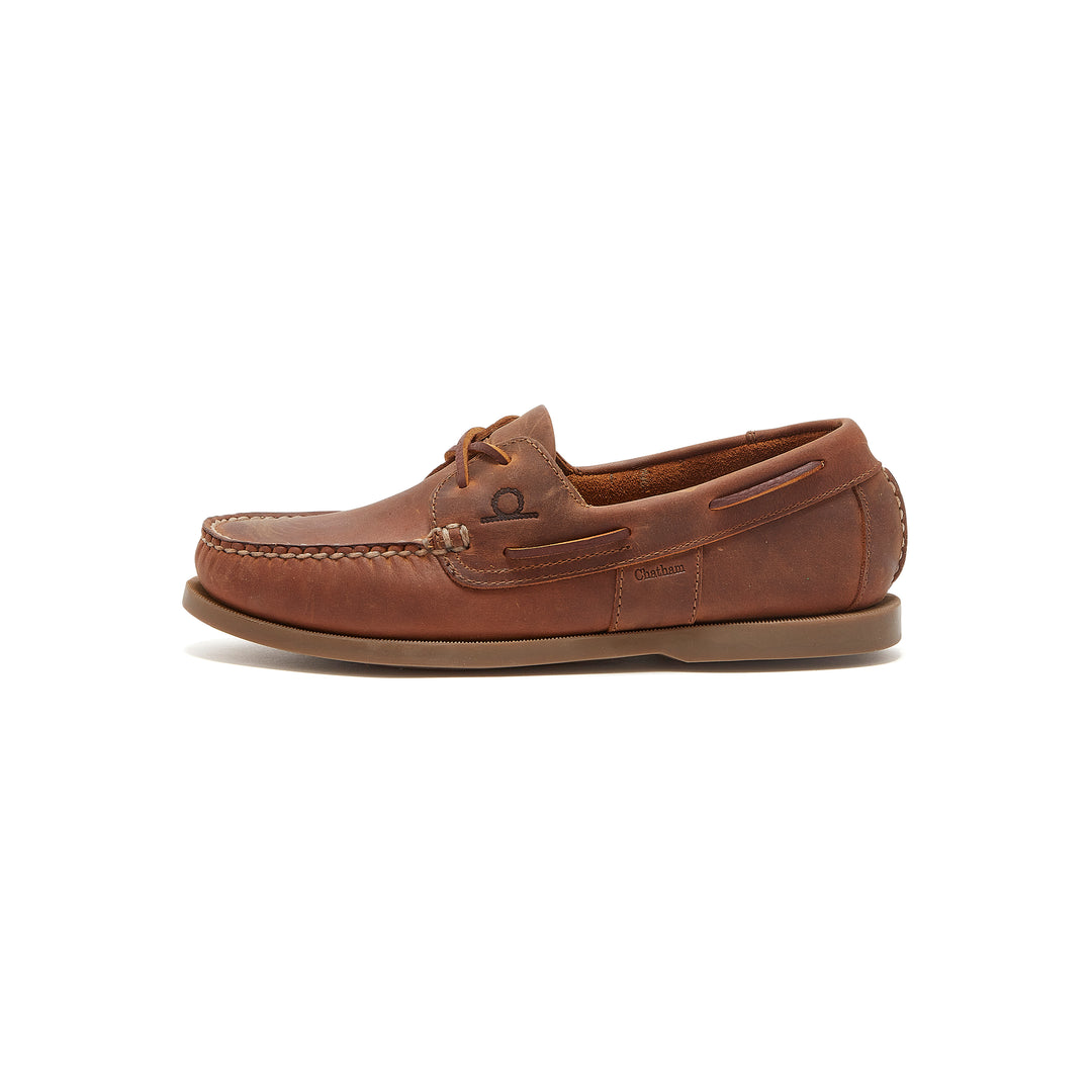 Chatham Men's Java G2 Sustainable Boat Shoe in Walnut