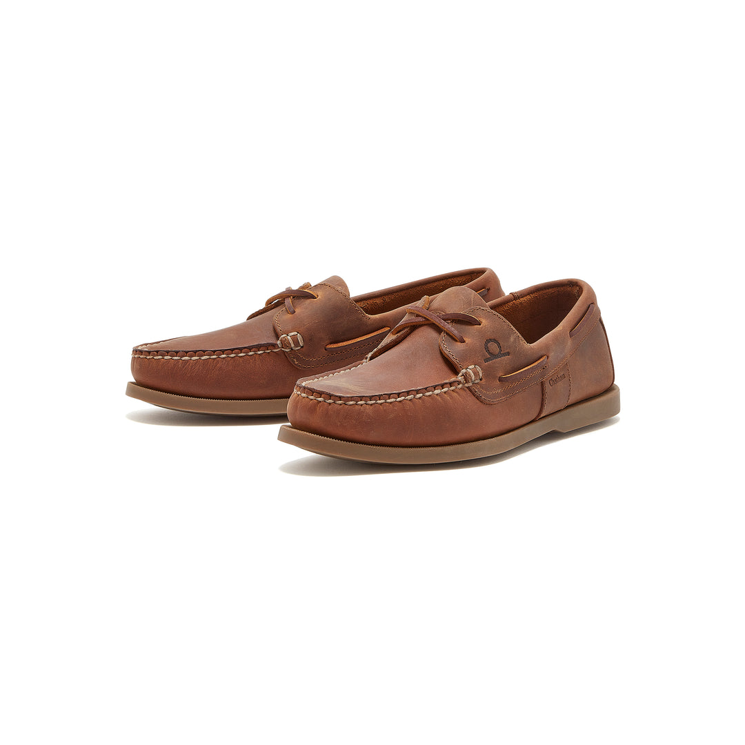 Chatham Men's Java G2 Sustainable Boat Shoe in Walnut