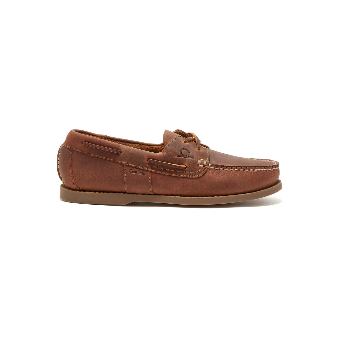 Chatham Men's Java G2 Sustainable Boat Shoe in Walnut