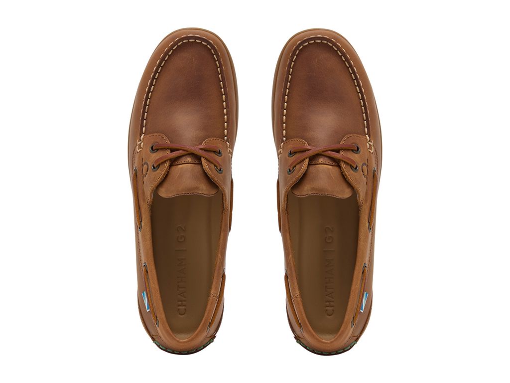 Chatham Men's Buton G2 Boat Shoe Walnut