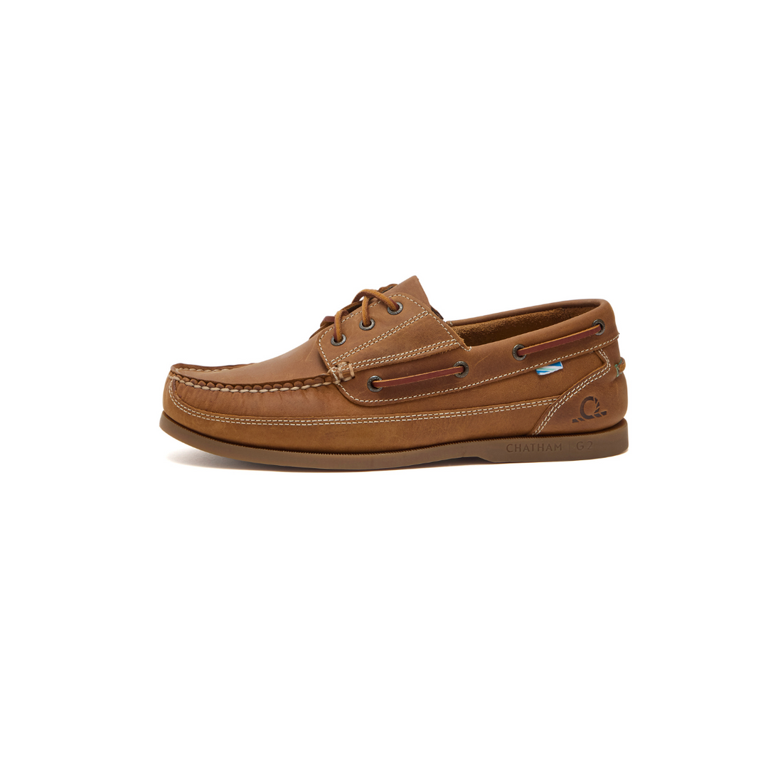 Chatham Rockwell II G2 Leather Wide Fit Boat Shoes