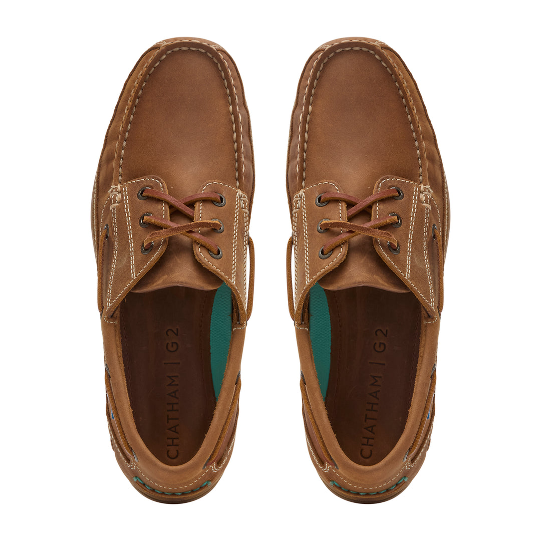 Chatham Rockwell II G2 Leather Wide Fit Boat Shoes