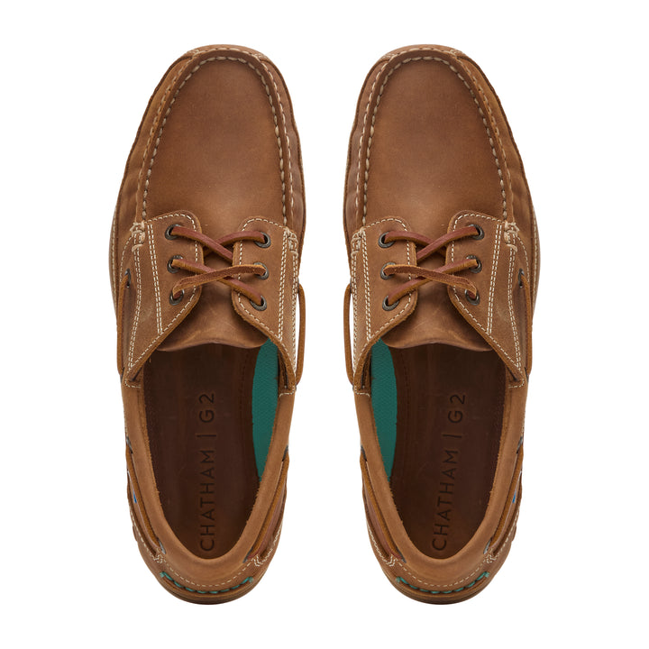 Chatham Rockwell II G2 Leather Wide Fit Boat Shoes