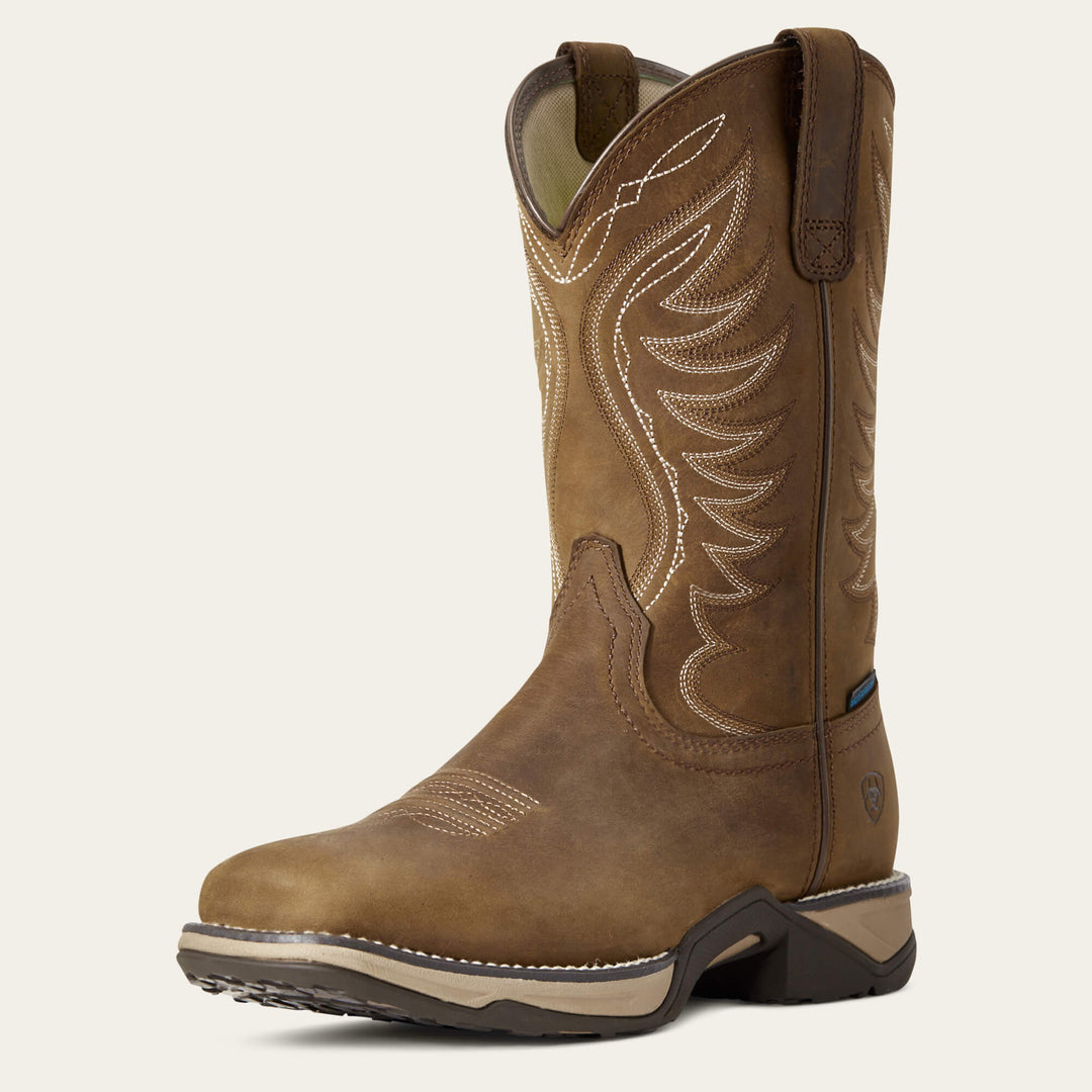 Ariat Women's Anthem Western Boot H20 Distressed Brown