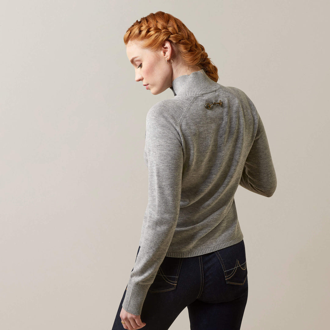 Ariat Half Moon Bay Sweater Heather Grey