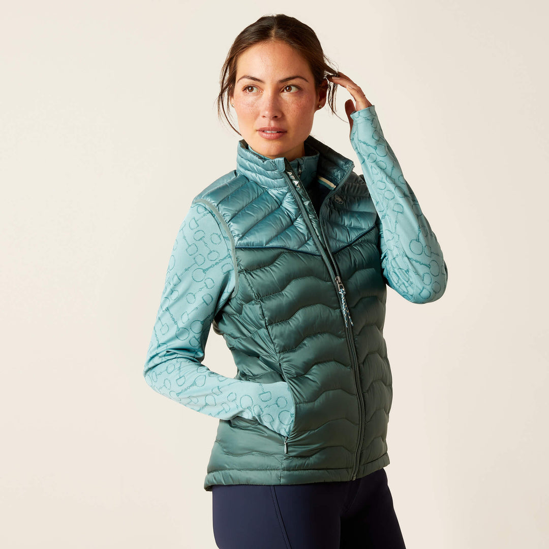 Ariat Women's Ideal Down Gilet in Arctic/Silver Pine