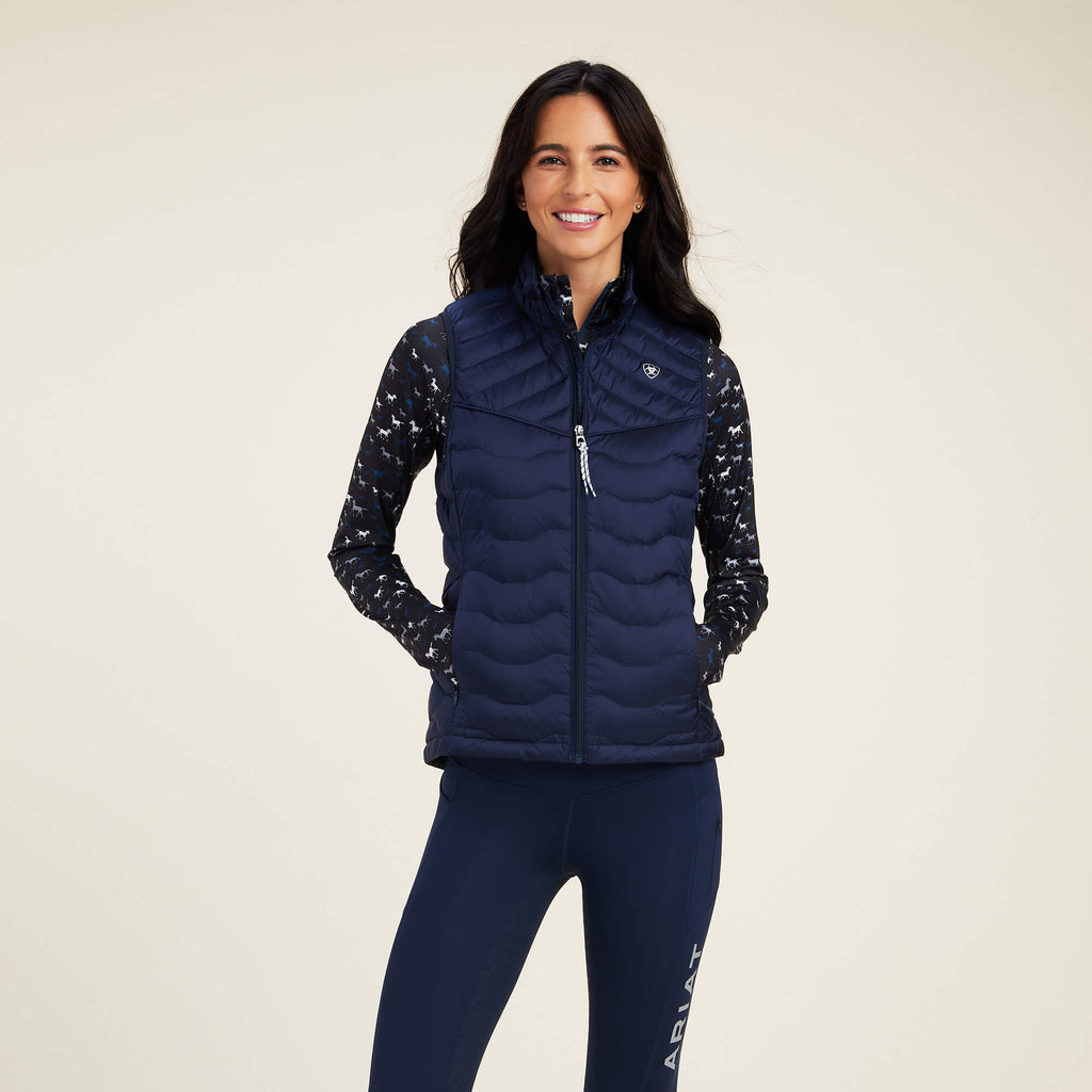 Veste Ariat Vernal Pour Femme – Bleu Marine – Taille S – Capuche Et Fermeture éclair – Neuve Sans étiquettes
