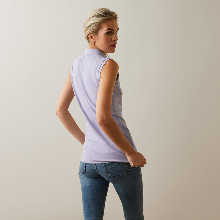 Ariat Women's Prix 2.0 Sleeveless Polo in Heirloom Lilac