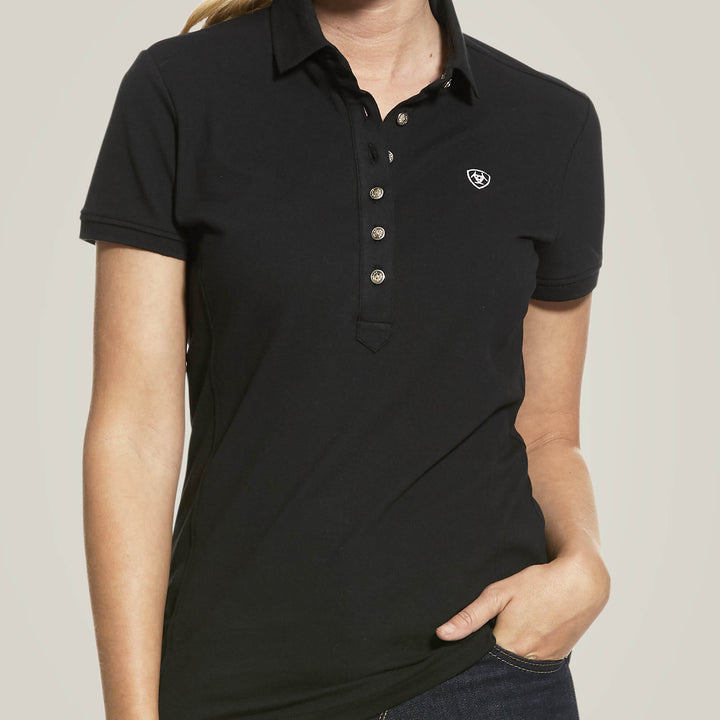 Ariat Women's Prix 2.0 Polo Shirt in Black