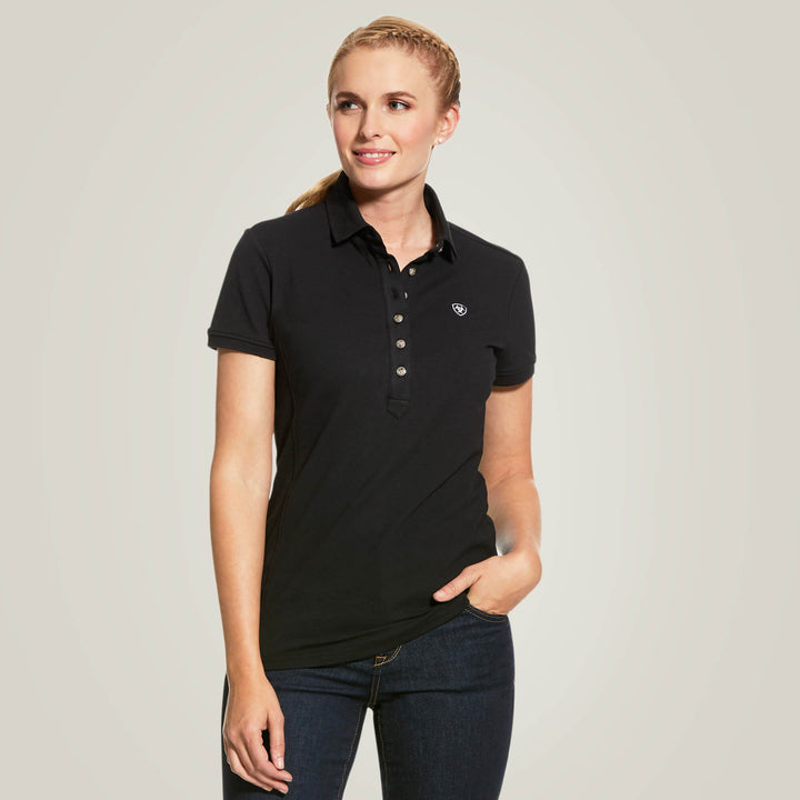 Ariat Women's Prix 2.0 Polo Shirt in Black